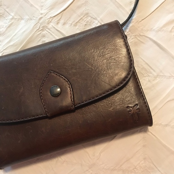 Frye Handbags - Frye Melissa Crossbody Dark Brown